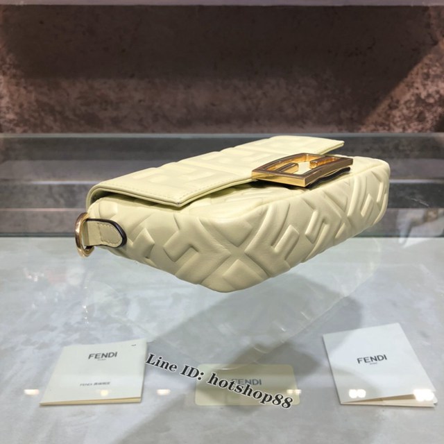 FENDI精品女包 芬迪BAGUETTE羊皮手袋 Fendi 0191s迷你肩背斜挎包 fdzg2524